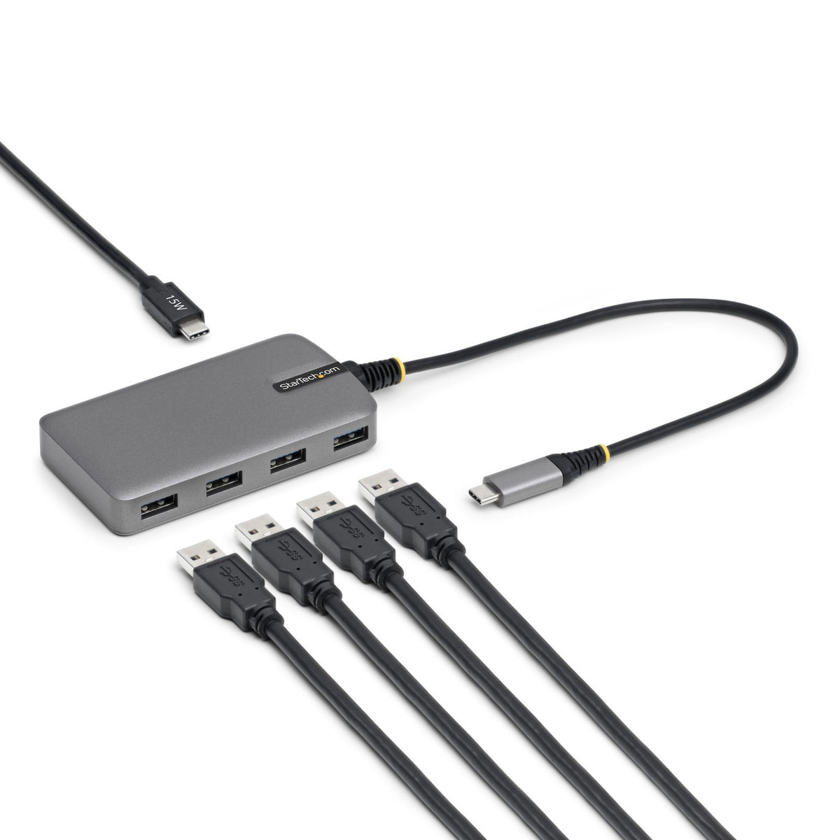 StarTech.com 5G4AC-USB-C-HUB hub di interfaccia USB 3.2 Gen 1 (3.1 Gen 1) Type-C 5000 Mbit/s Grigio