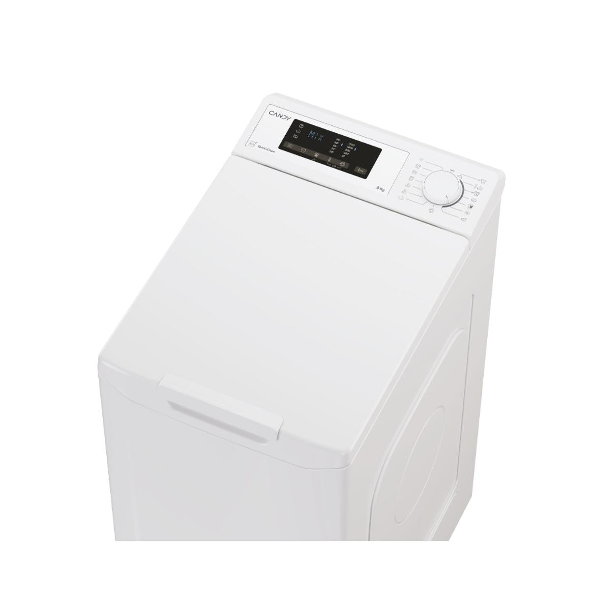 Candy TCA283D2-S lavatrice Caricamento dall'alto 8 kg 1200 Giri min Bianco