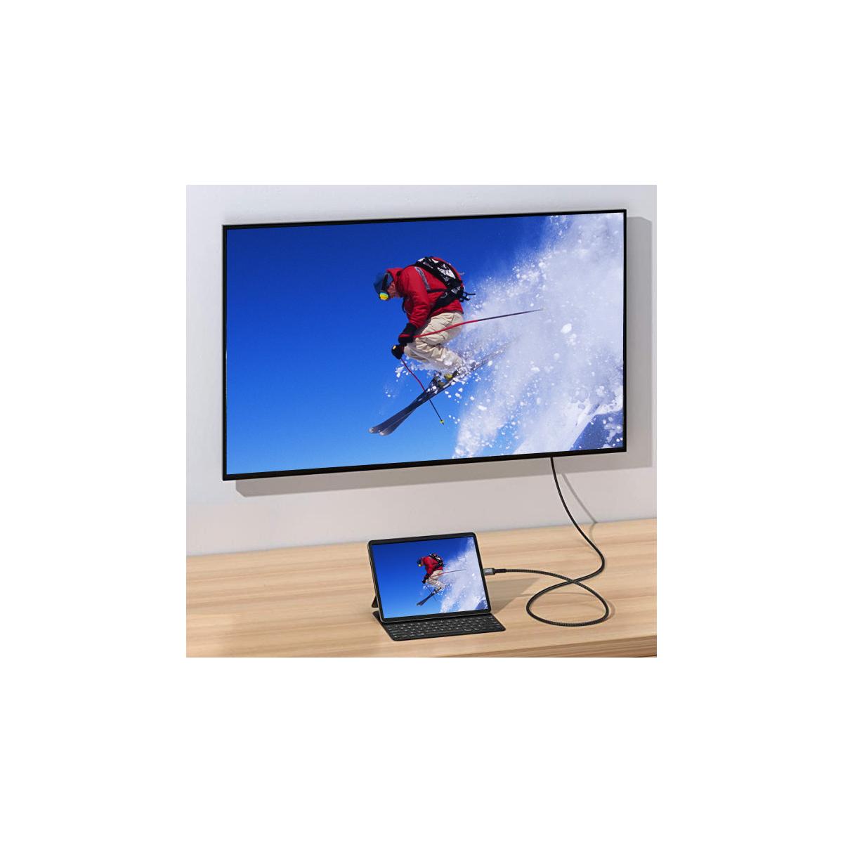 Equip 133411 cavo e adattatore video 1 m USB tipo-C HDMI tipo A (Standard) Nero