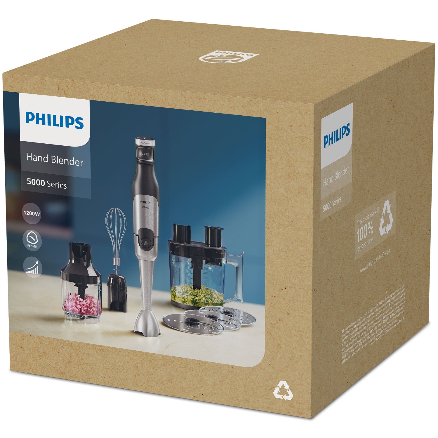 Philips 5000 series HR2685/00 frullatore 1,7 L Frullatore ad immersione 1200 W Nero