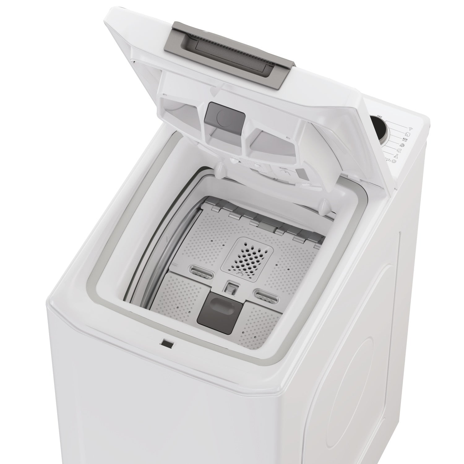 Hoover H-WASH 500 THO286TM5-S Lavatrice Caricamento dall'alto 8 kg 1200 Giri/min Bianco