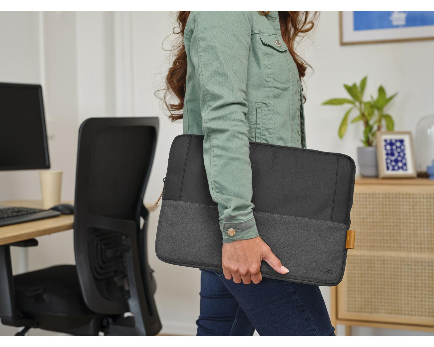 Trust 25248 Lisboa 40,6 cm 16" Custodia a tasca borsa per notebook Nero