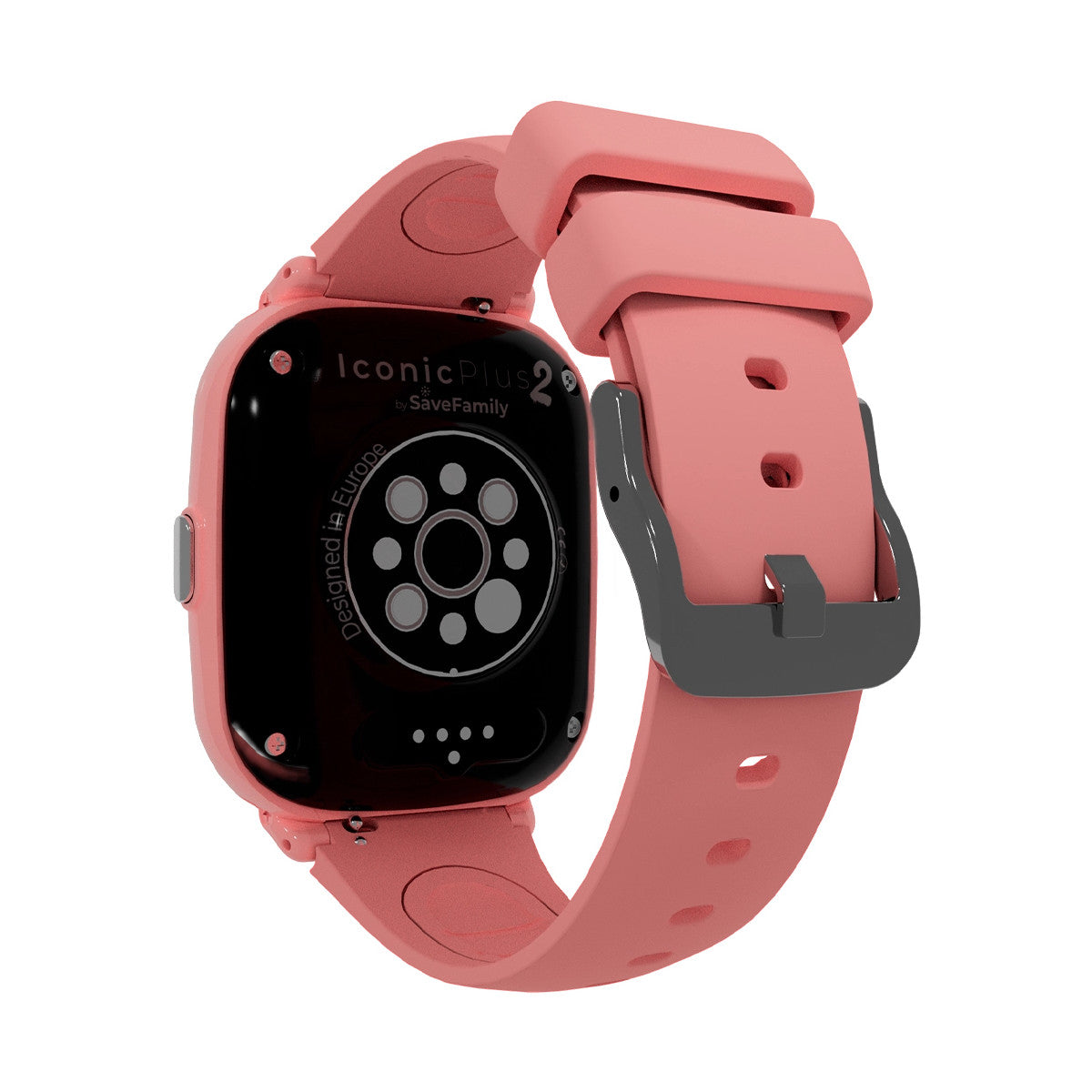 SaveFamily Iconic Plus 2 4,52 cm (1.78pollici) 40 mm Digitale Touch screen 4G Rosa Wi-Fi GPS (satellitare)