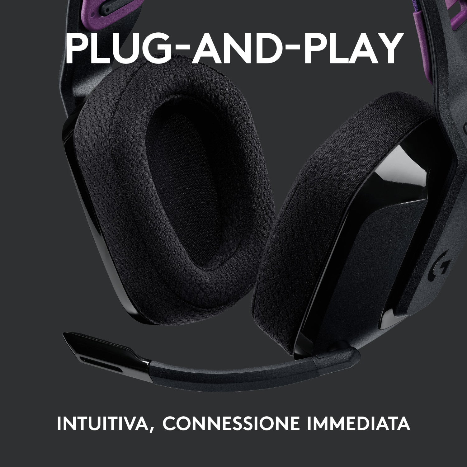 Logitech G G535 Cuffie Wireless a Padiglione da Gaming Nero