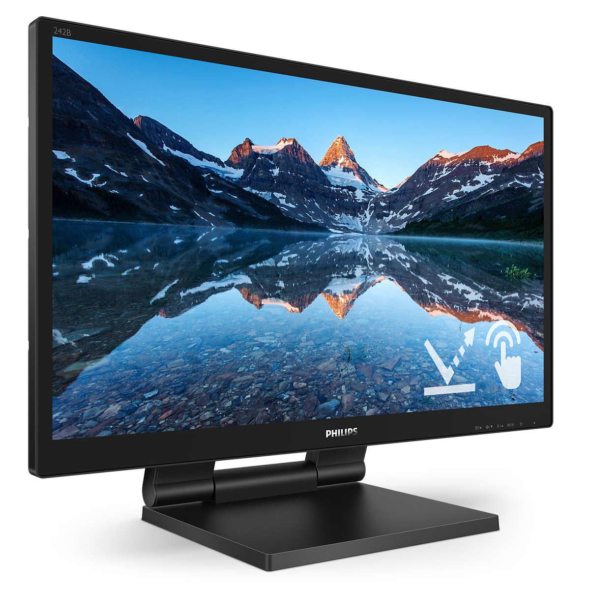 Philips 242B9TL/00 Monitor PC 60,5 cm (23.8pollici) 1920 x 1080 Pixel Full HD LCD Touch screen Nero