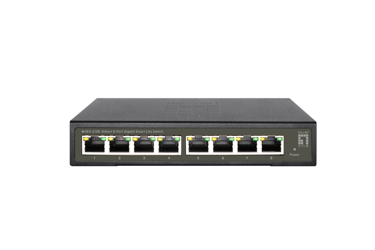 LevelOne GES-2108 switch di rete Gestito L2 Gigabit Ethernet (10/100/1000) Nero