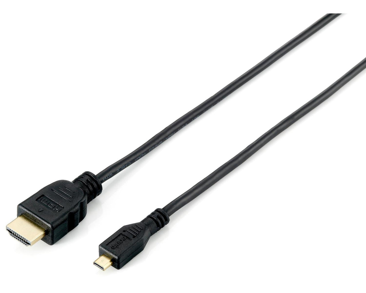 Equip 119308 cavo HDMI 2 m HDMI tipo A (Standard) HDMI tipo D (Micro) Nero