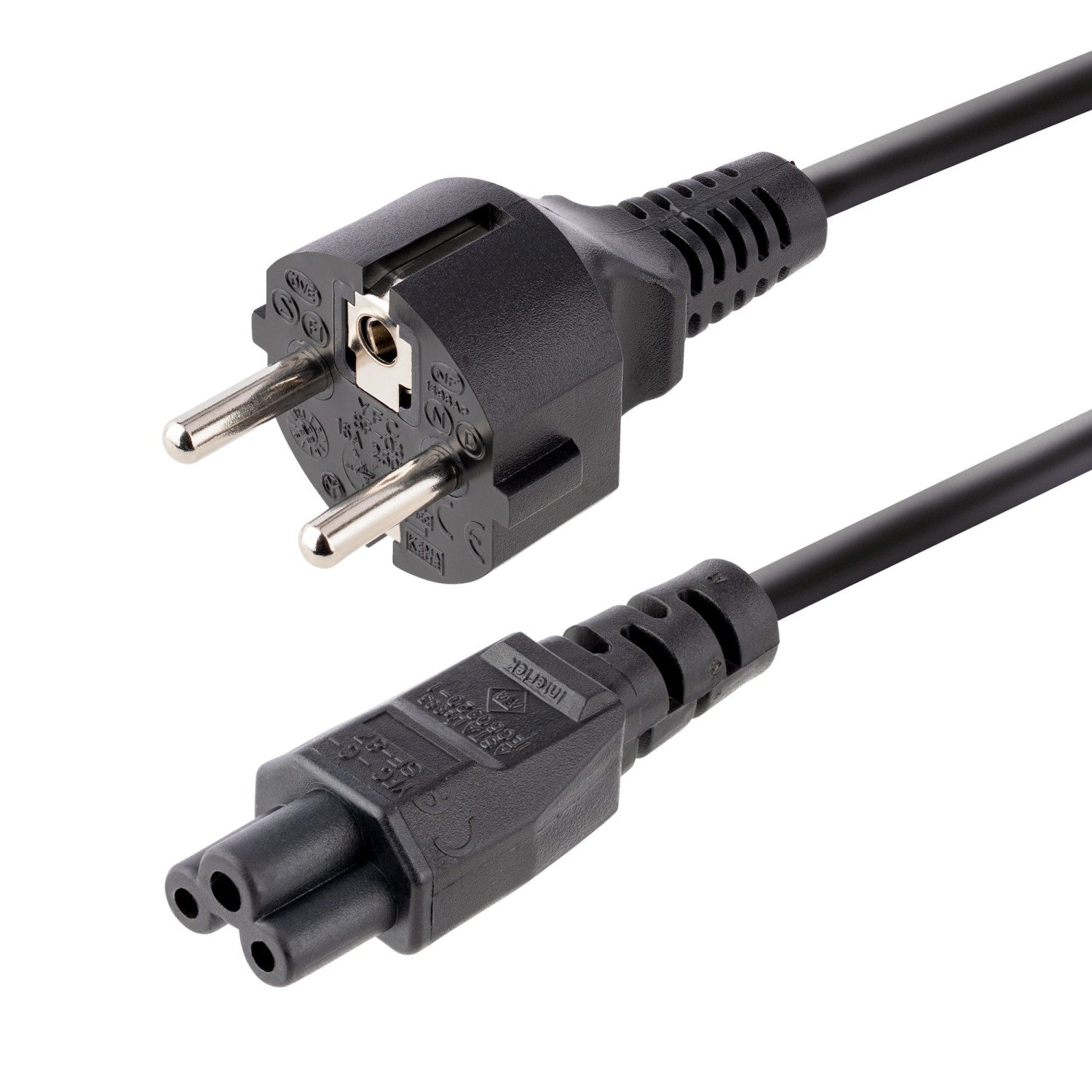 StarTech.com Cavo di Alimentazione CA da 3m, da Spina Schuko a C5 2.5A-250V, 18AWG, Cavo Elettrico di Ricambio per Alimentatori di Notebook, Monitor e Stampanti, Cavo di Alimentazione a Trifoglio