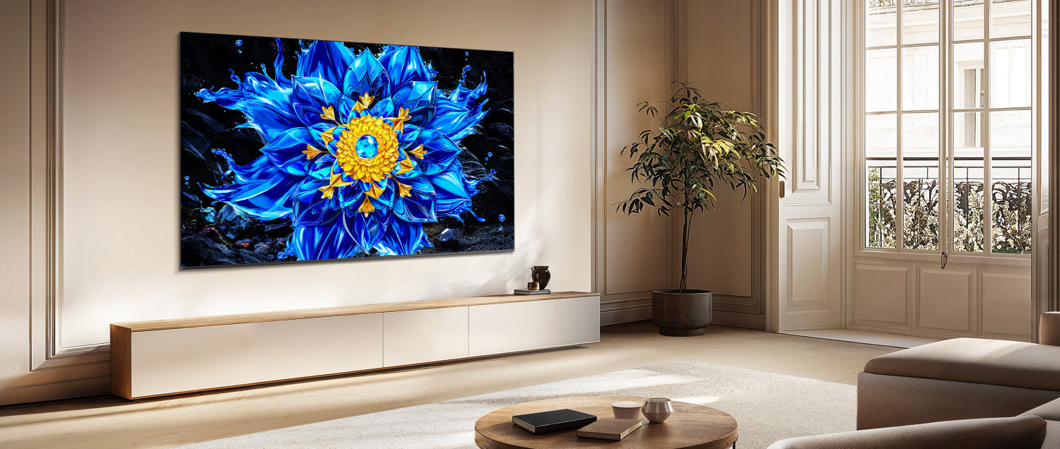 TCL P8L TV 85P8L QD-Mini LED 85", 4K HDR, Google TV, 144Hz VRR, Audio Onkyo 2.1