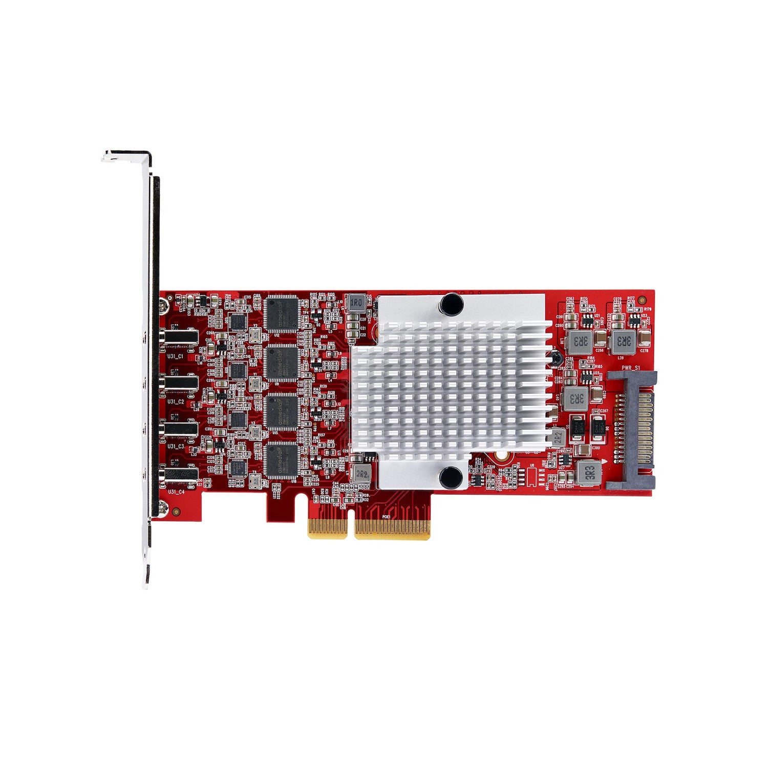 StarTech.com Scheda PCIe USB-C a 4 Porte, USB 3.2 10Gbps, Scheda di Espansione PCI Express USB Type-C con 4 Controller USB Indipendenti, Windows/Linux/macOS, TAA