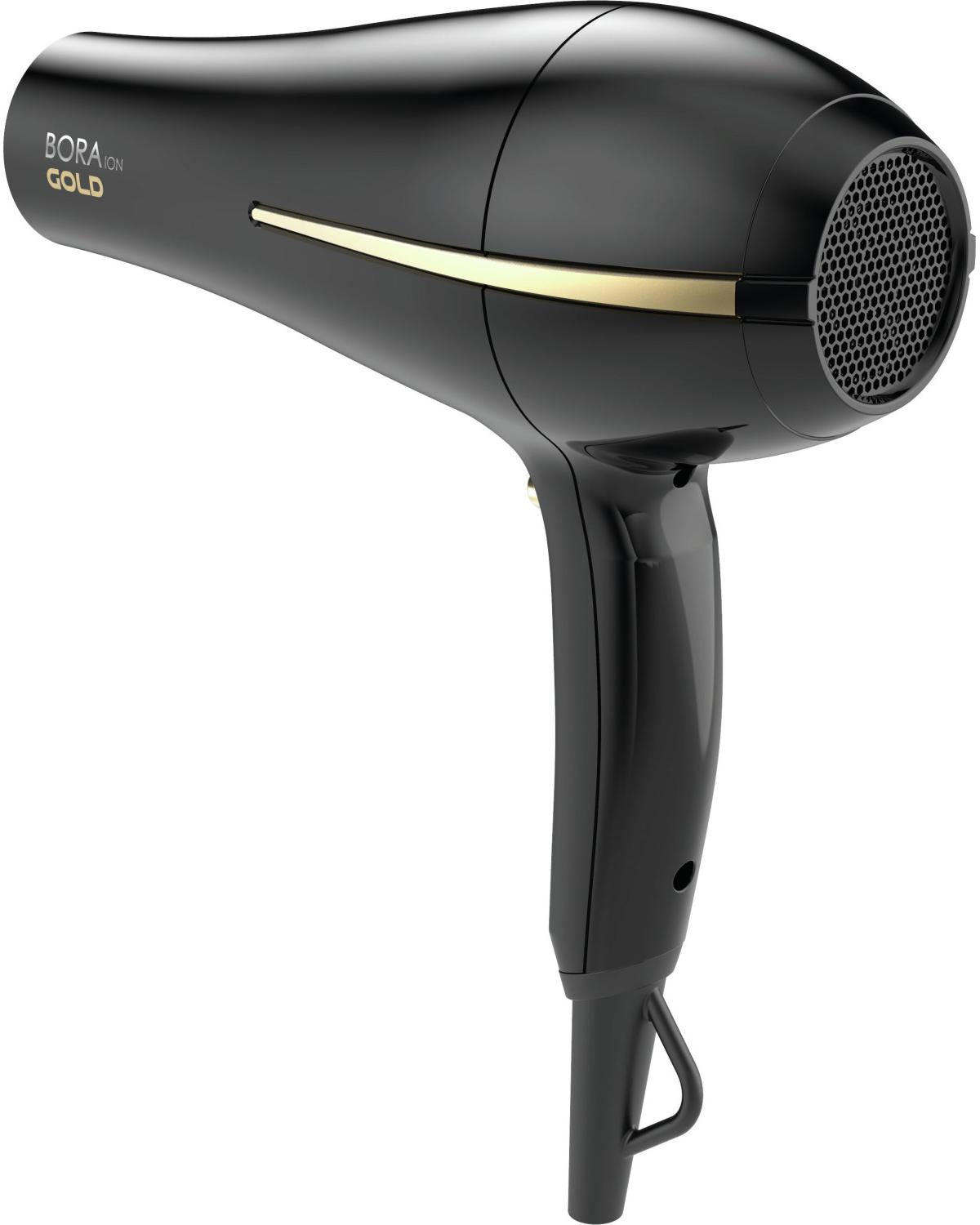 GA.MA Phon Bora Ion Gold: Griglia rivestita in olio d'argan, capelli idratati e morbidi, 2200 W, Motore Dc Ultraleggero, 6 combinazioni di temperatura e velocità, colpo d'aria fredda, inclusi 1 bocchetta e 1 diffusore