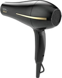 GA.MA Phon Bora Ion Gold: Griglia rivestita in olio d'argan, capelli idratati e morbidi, 2200 W, Motore Dc Ultraleggero, 6 combinazioni di temperatura e velocità, colpo d'aria fredda, inclusi 1 bocchetta e 1 diffusore