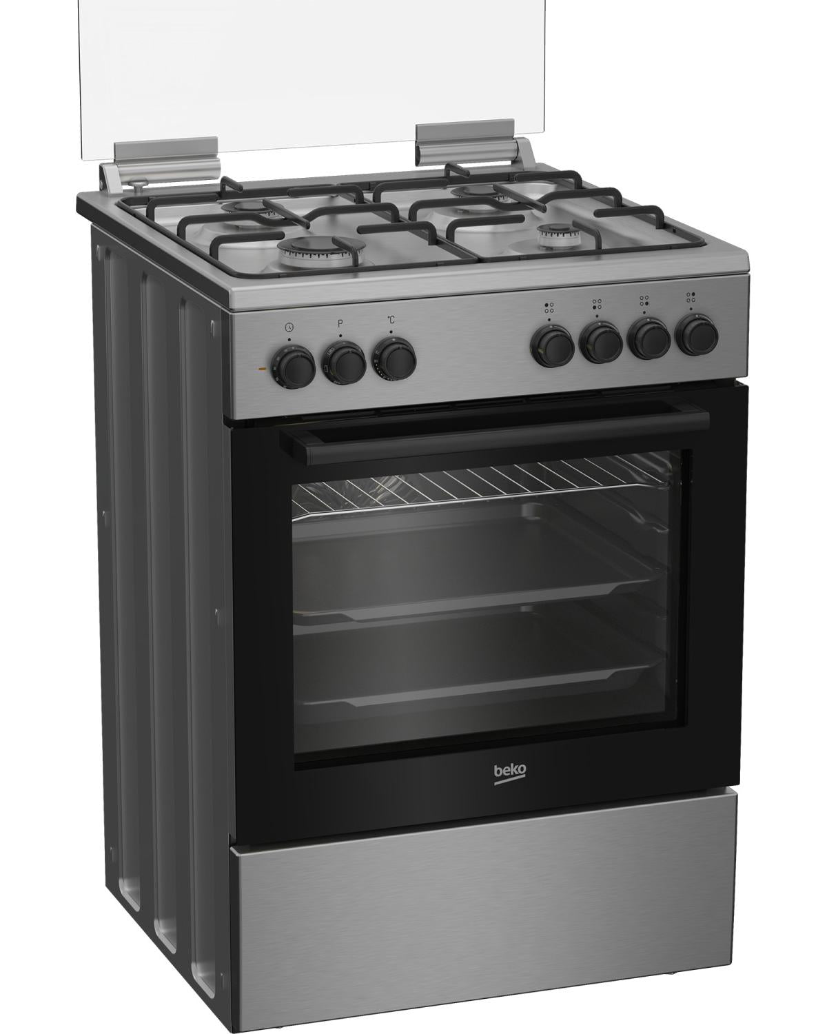 Beko FBE62120XD cucina A Elettrico Gas Acciaio inox
