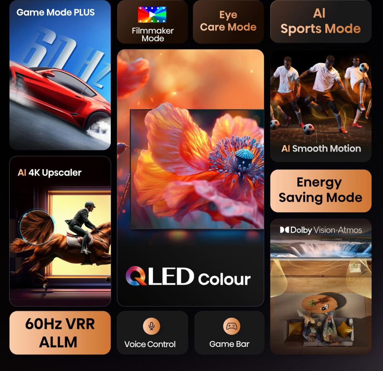 Hisense 43E79Q TV 109,2 cm (43") 4K Ultra HD Smart TV Wi-Fi Nero
