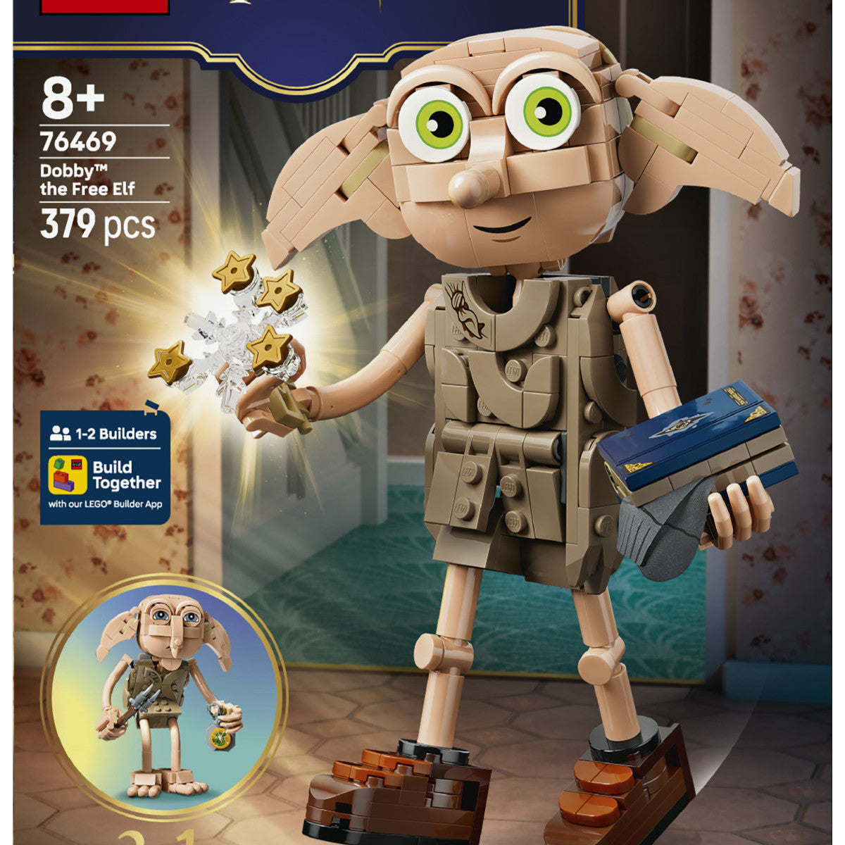 LEGO Harry Potter 76469 2in1 Dobby L'Elfo Libero, Gioco Trasformabile in Kreacher, Decorazione Cameretta, Regalo Bambini 8