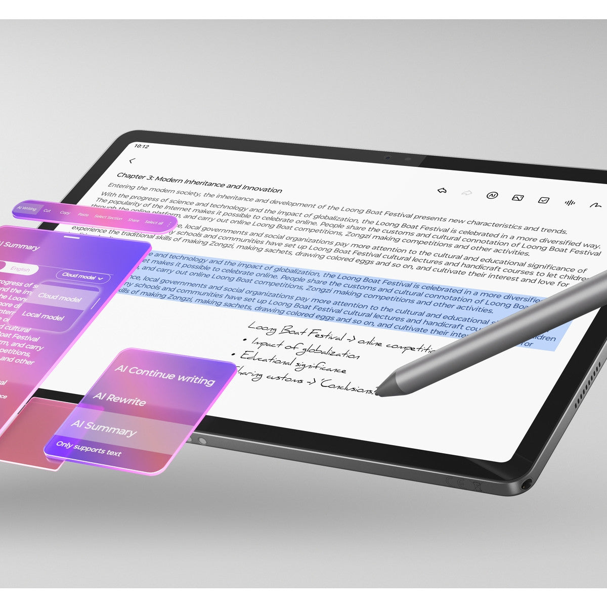 Lenovo Idea Tab Mediatek 128 GB 27,9 cm (11") 8 GB Wi-Fi 5 (802.11ac) Android 15 Grigio