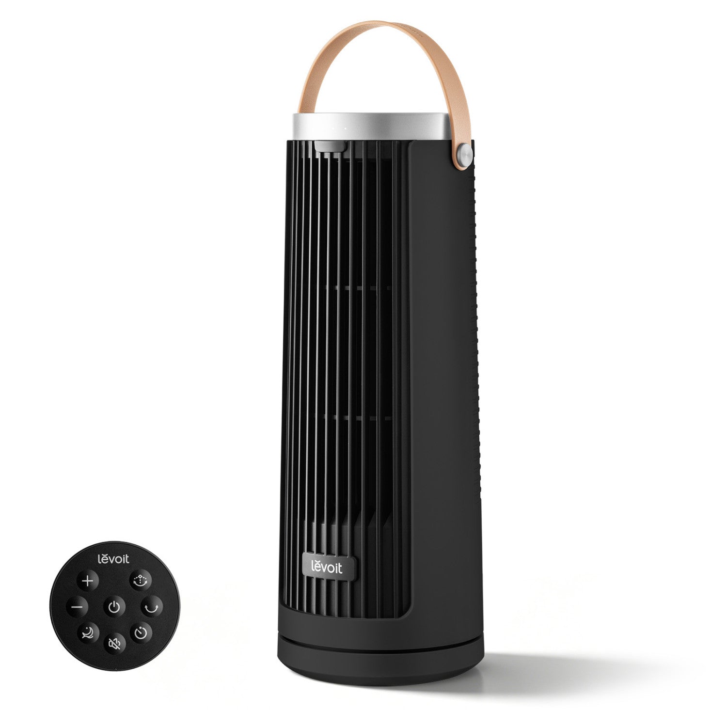 Levoit Windi Mini Ventilatore a torre, 7,0 m/s, 5 velocità, timer da 1 a 12 ore, oscillazione di 90°, portatile, ideale per l’uso sulla scrivania
