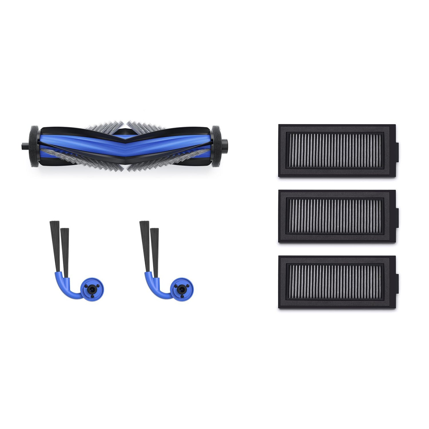 Ecovacs Kit De Substituição Deebot X11 - Escova Principal Anti-Emaranhamento X1, Escovas Laterais Anti-Emaranhamento X2, Filtros Antibacterianos X3 (Dkt060223)