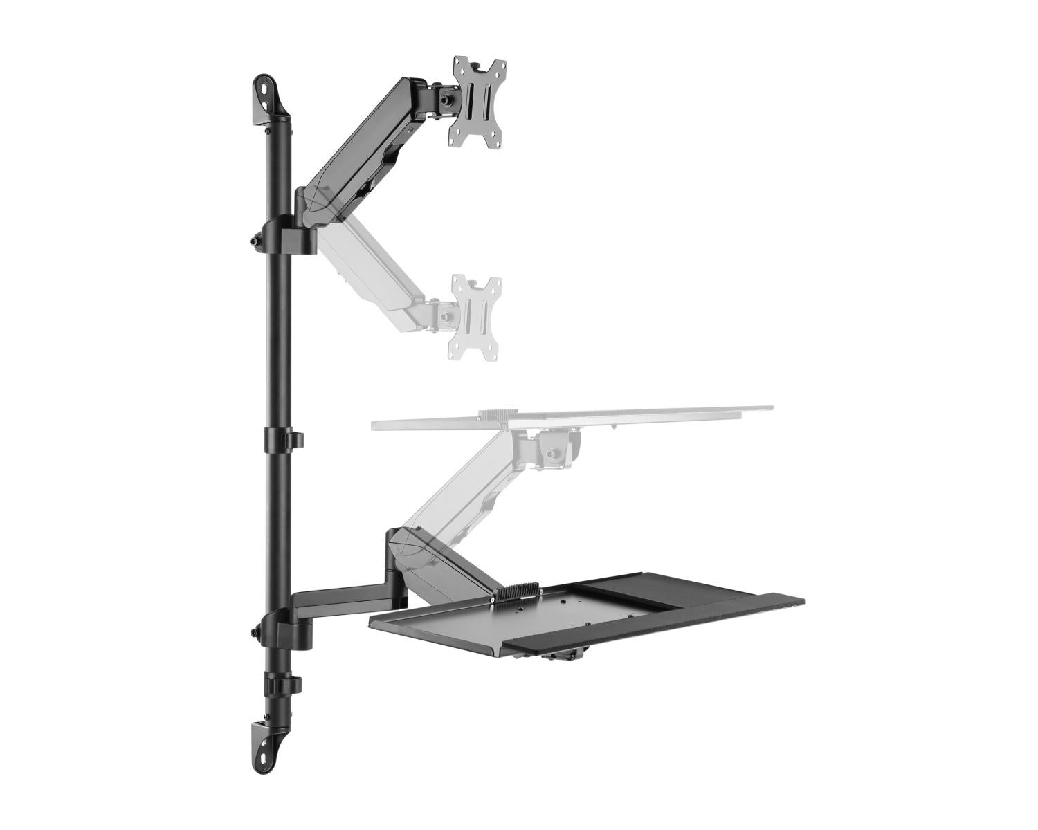 Equip 650170 base e supporto per PC/workstation All-in-One 8 kg Nero 43,2 cm (17") 81,3 cm (32")