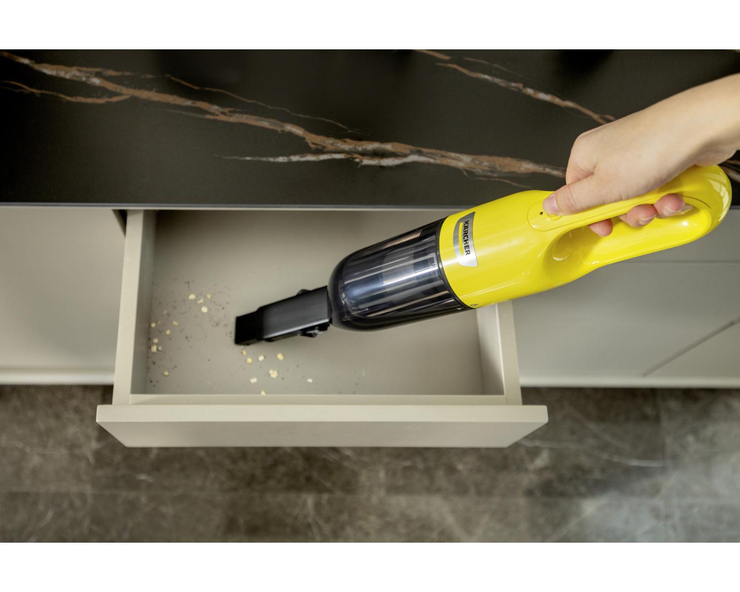 Aspirabriciole Karcher 1.198-401.0 senza Filo Nero Giallo Sacchetto per la Polvere