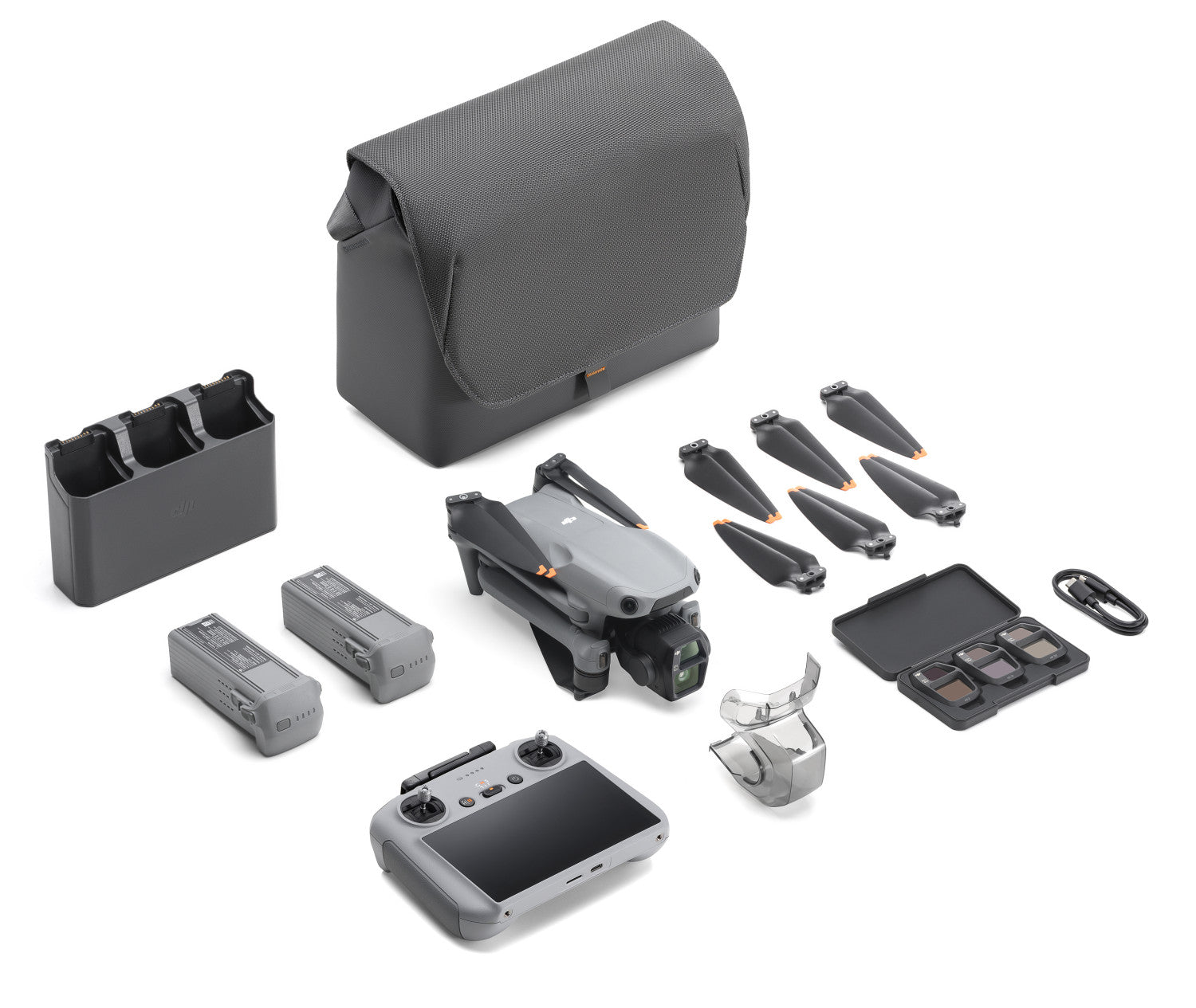 DJI Air 3s Fly More Combo 4 rotori Quadrirotore 50 MP 3840 x 2160 Pixel 4276 mAh Grigio