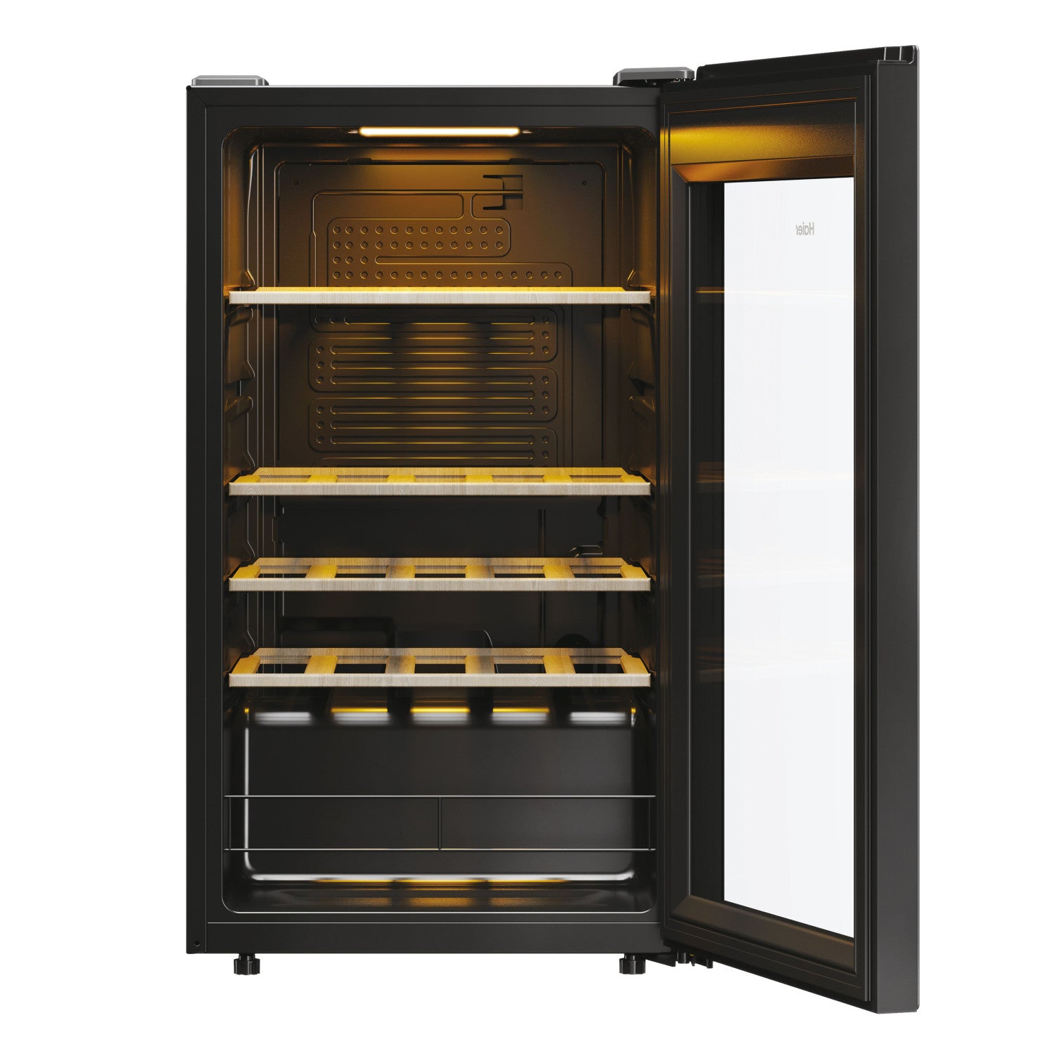 Haier Wine Bank 50 Series 3 HWS34GGH1 Cantinetta vino con compressore Libera installazione Nero 34 bottiglie Venduto come Grado B 6930265340600