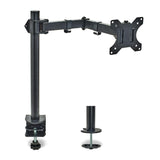 Overmust Braccio Singolo Per Monitor 13-32", Regolabile In Altezza 410mm, Capacità 10 Kg, Estensione 460mm, Vesa 75x75/100x100, Nero