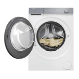 Haier HW90-B14367U1-IT lavatrice Caricamento frontale 9 kg 1400 Giri/min Argento, Bianco