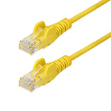 StarTech.com Cavo Ethernet CAT6 Giallo da 1m; Patch UTP con Plug RJ45 Antigroviglio e Rilievi di Trazione, Cavo Lan Slim in Rame Puro 28AWG, Sottoposto a test Fluke