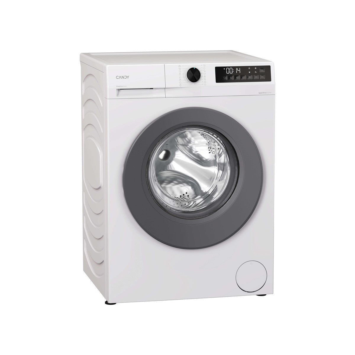 Candy ProWash 300, Lavatrice Carica Frontale 9 KG, 20 più efficente della classe A, 1400 giri, Bianco, Inverter, Fresh Vapor, 8 Cicli Rapidi, GD 49G8-S