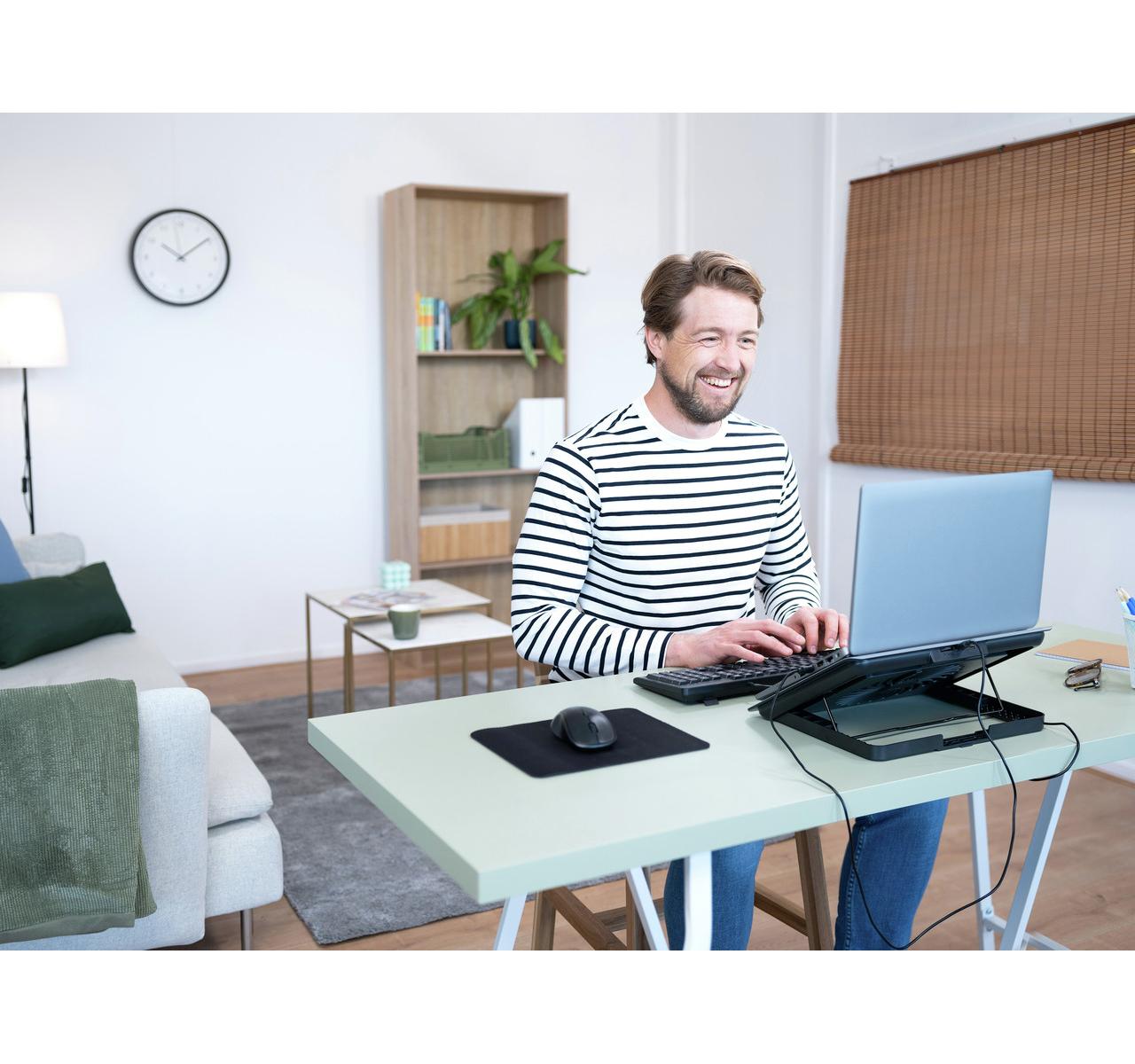 Trust Exto base di raffreddamento per laptop Grigio
