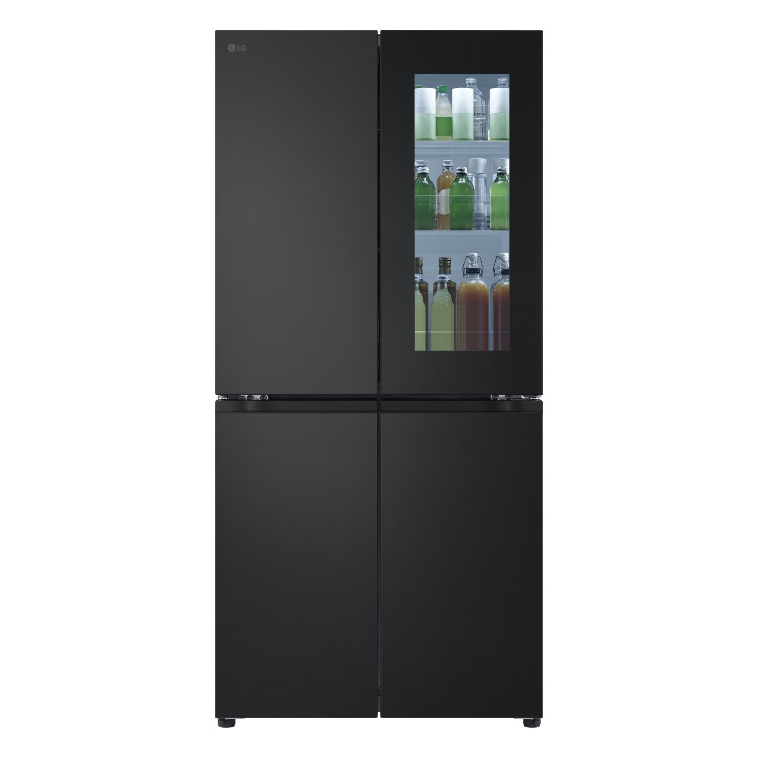 LG InstaView GMV860EPDE Frigorifero Multidoor Slim Classe E 530L WiFi Linear Cooling Essence Matte Black