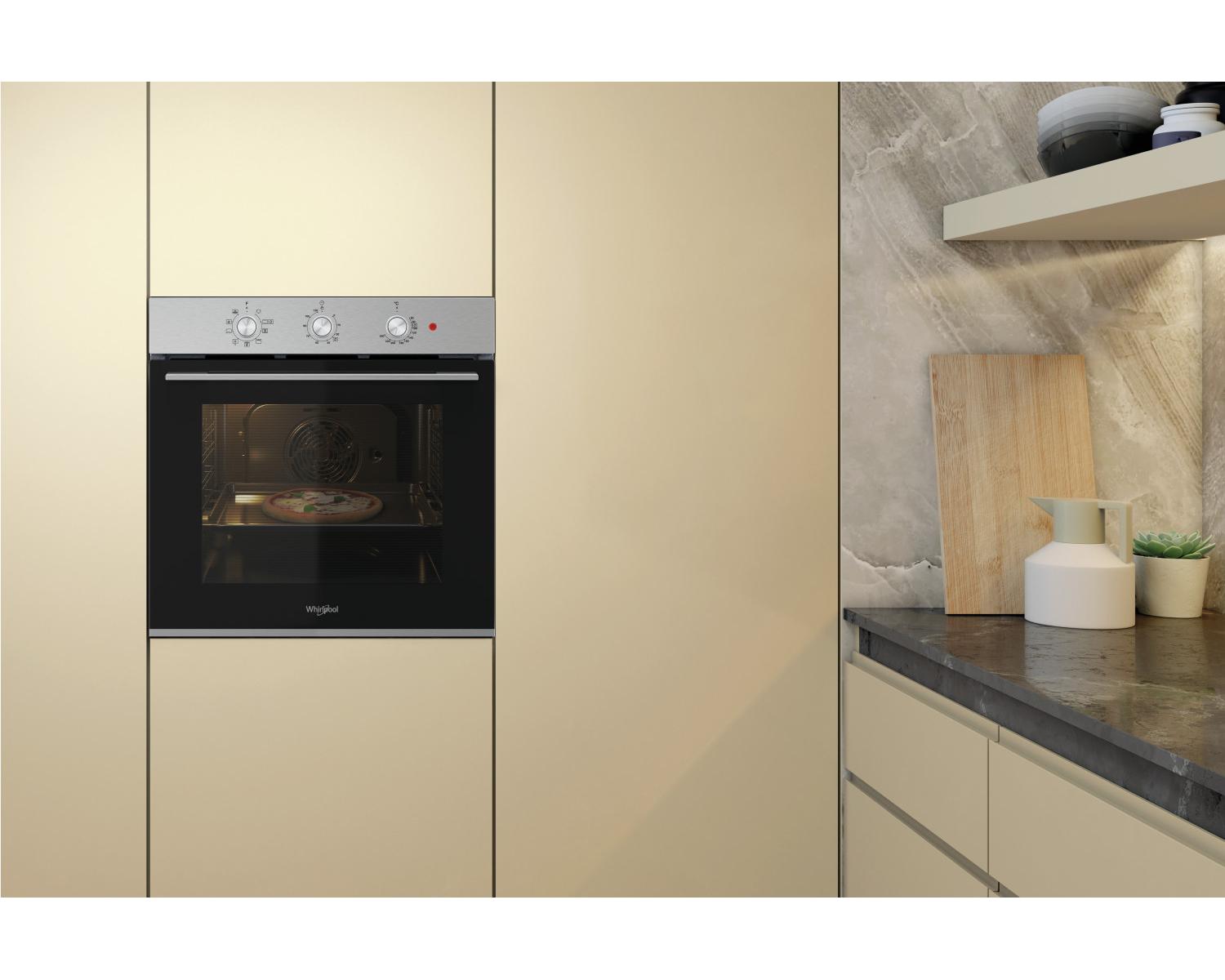 Whirlpool OMK38HU0X Forno elettrico 71 L classe A Nero Acciaio inox