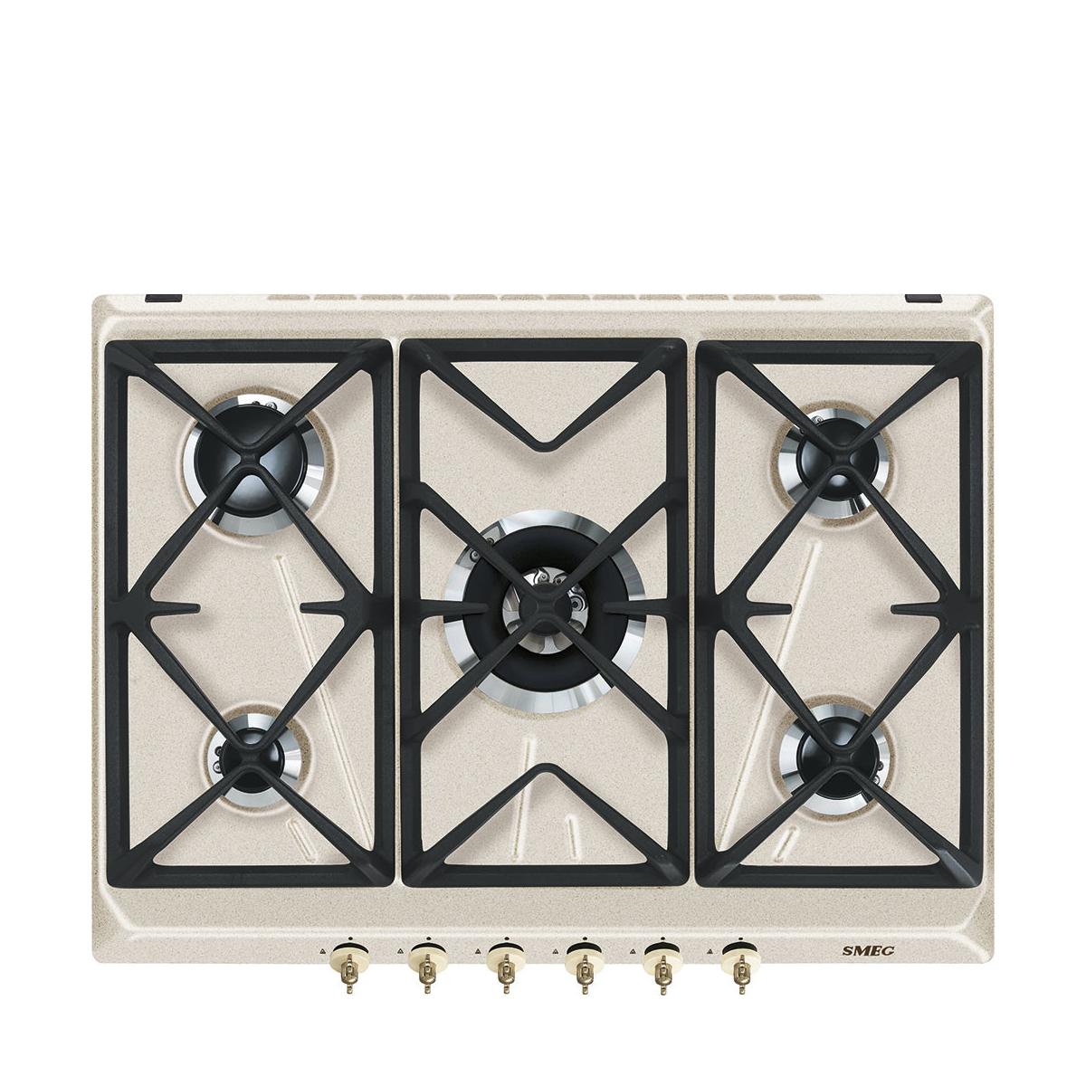 Smeg SRV876AVOGH2 Piano Cottura Avena Incorporato Gas 5 Fornelli