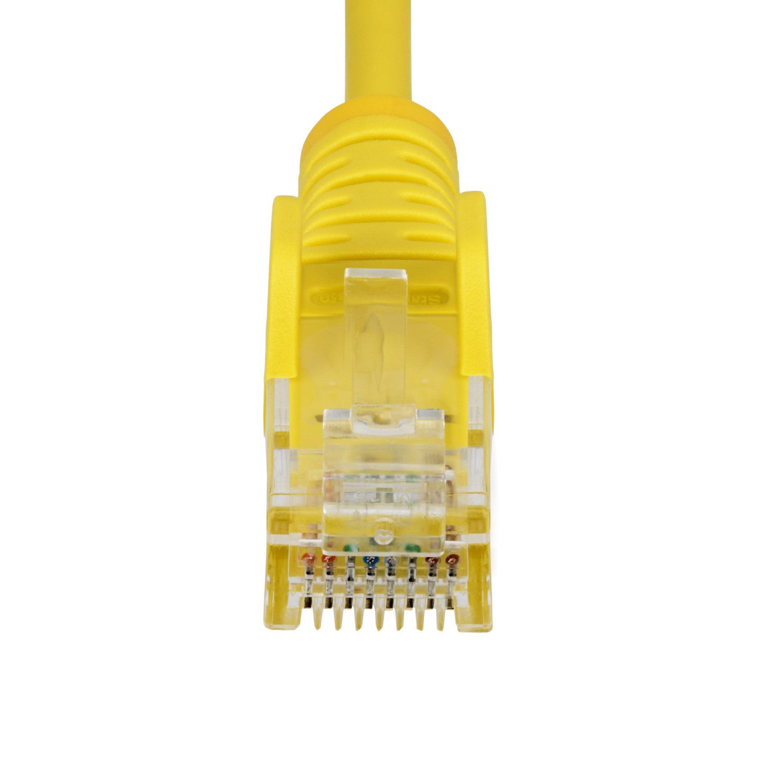 StarTech.com Cavo Ethernet CAT6 Giallo da 2,5m; Patch UTP con Plug RJ45 Antigroviglio e Rilievi di Trazione, Cavo Lan Slim in Rame Puro 28AWG, Sottoposto a test Fluke