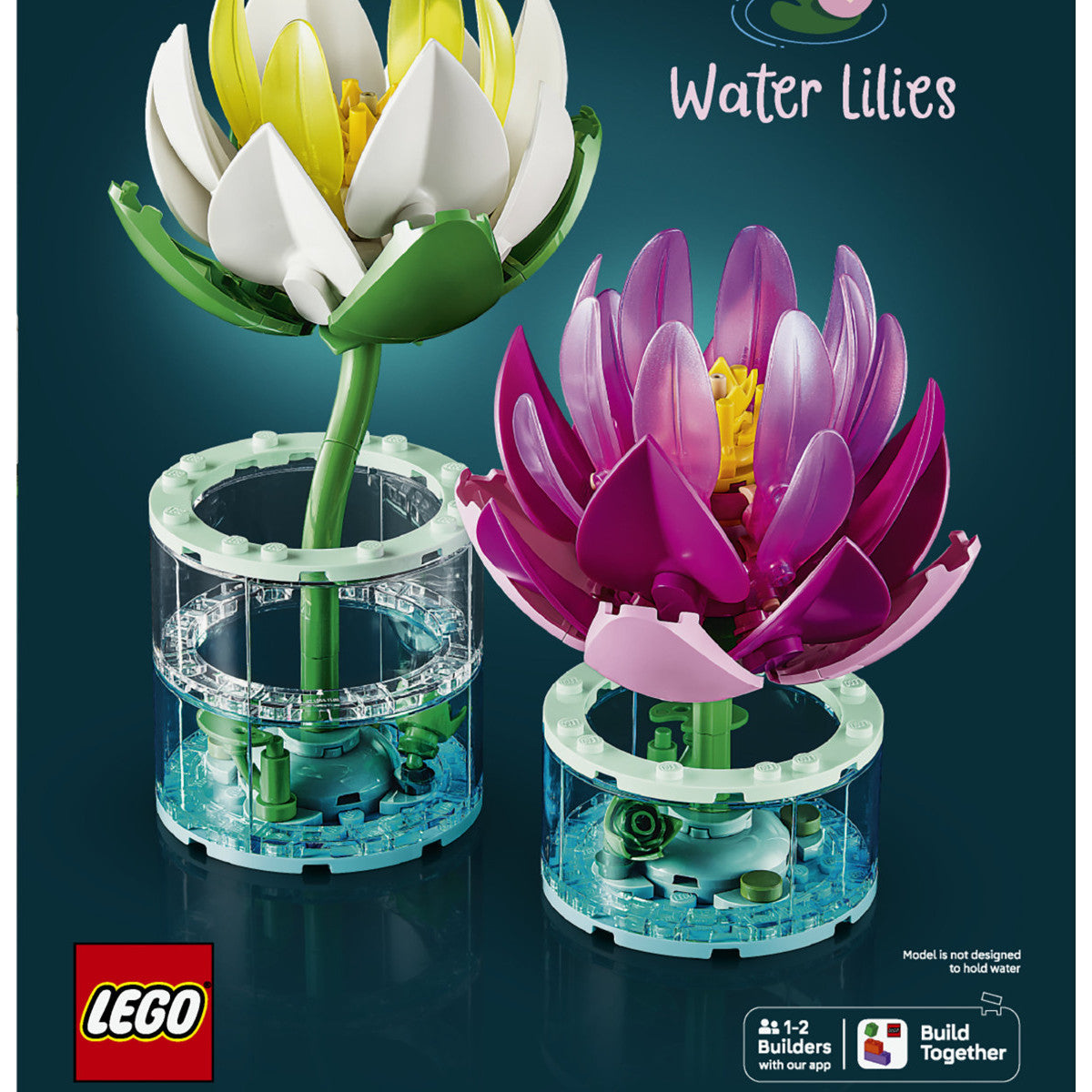 LEGO Botanicals 11511 Ninfee, Piante Artificiali Con Fiori Finti in 2 Vasi, Decorazione Camera da Letto, Regalo Bambini 9
