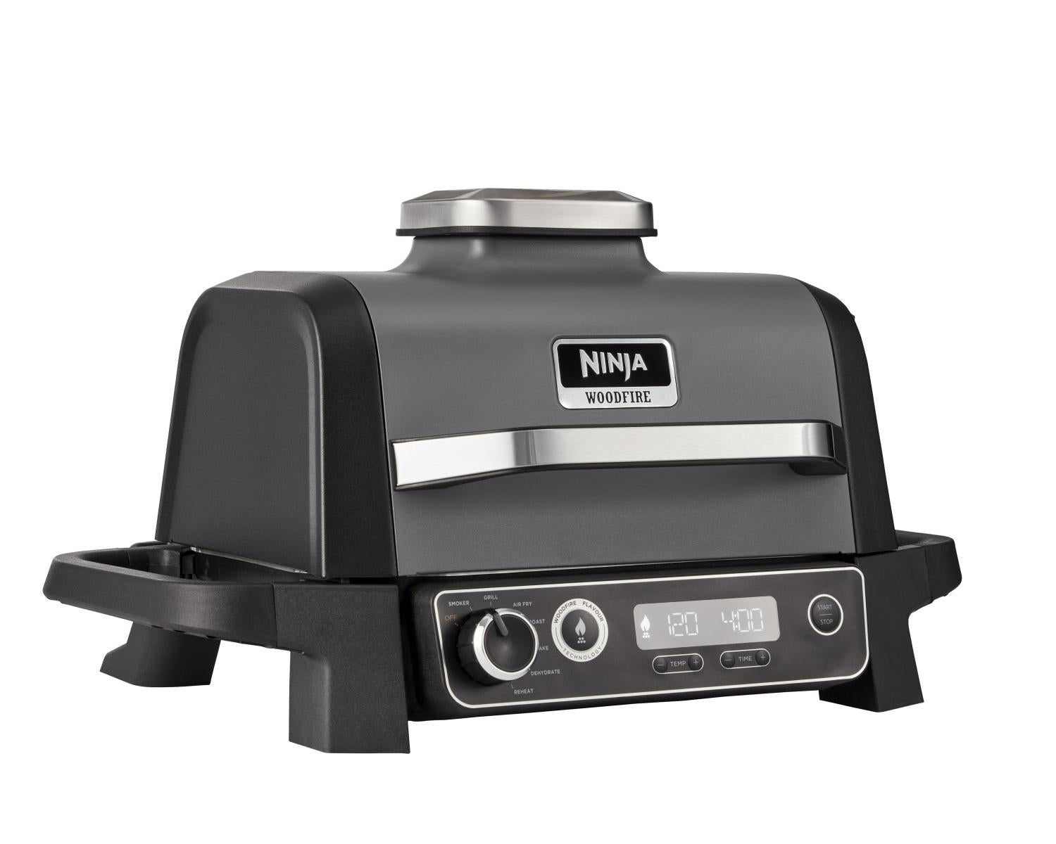 Ninja Woodfire OG701EU Barbecue elettrico con affumicatore integrato Grigio