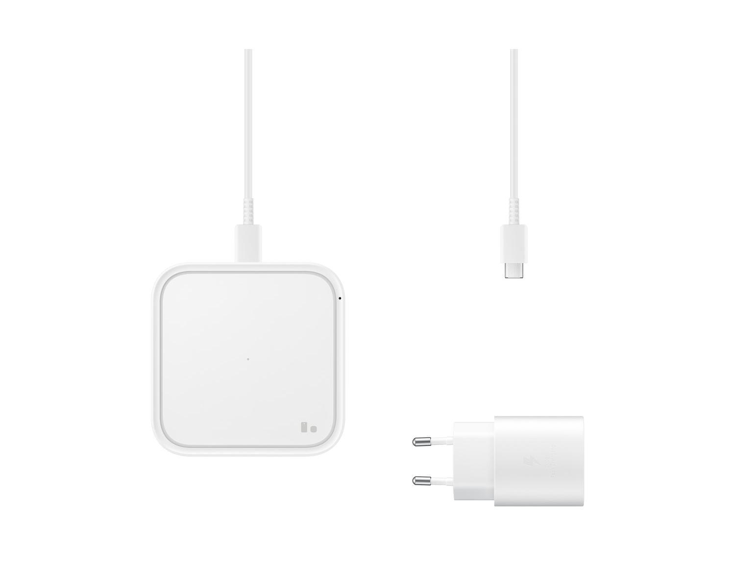 Caricabatterie Wireless Samsung EP-P2400BWEGEU Charger Pad Super Fast 15 W Bianco