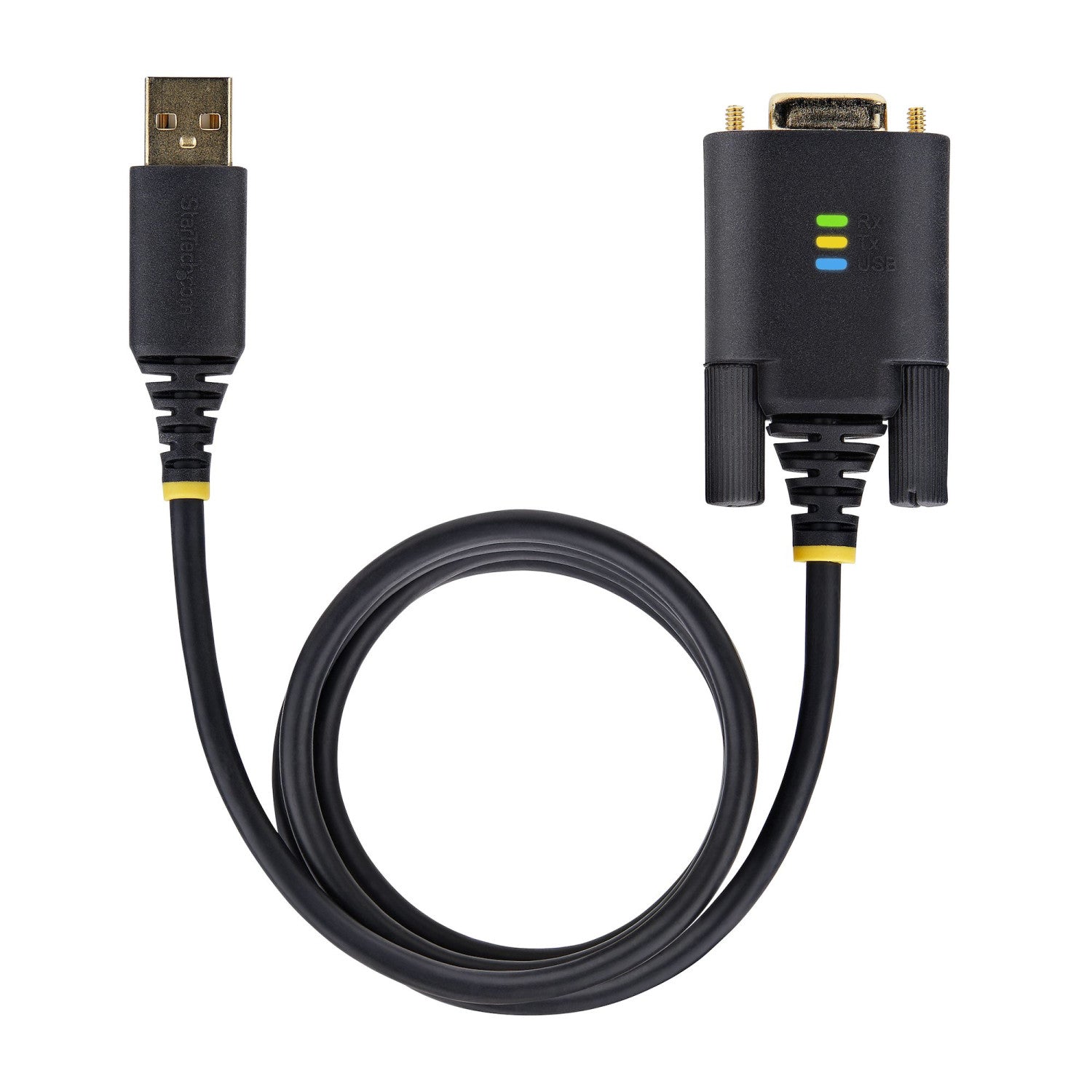 StarTech.com Cavo da USB a seriale da 3 m, ritenzione COM, viti/dadi intercambiabili, adattatore USB-A a DB9 RS232, IC FTDI, protezione ESD, Windows/macOS/Linux