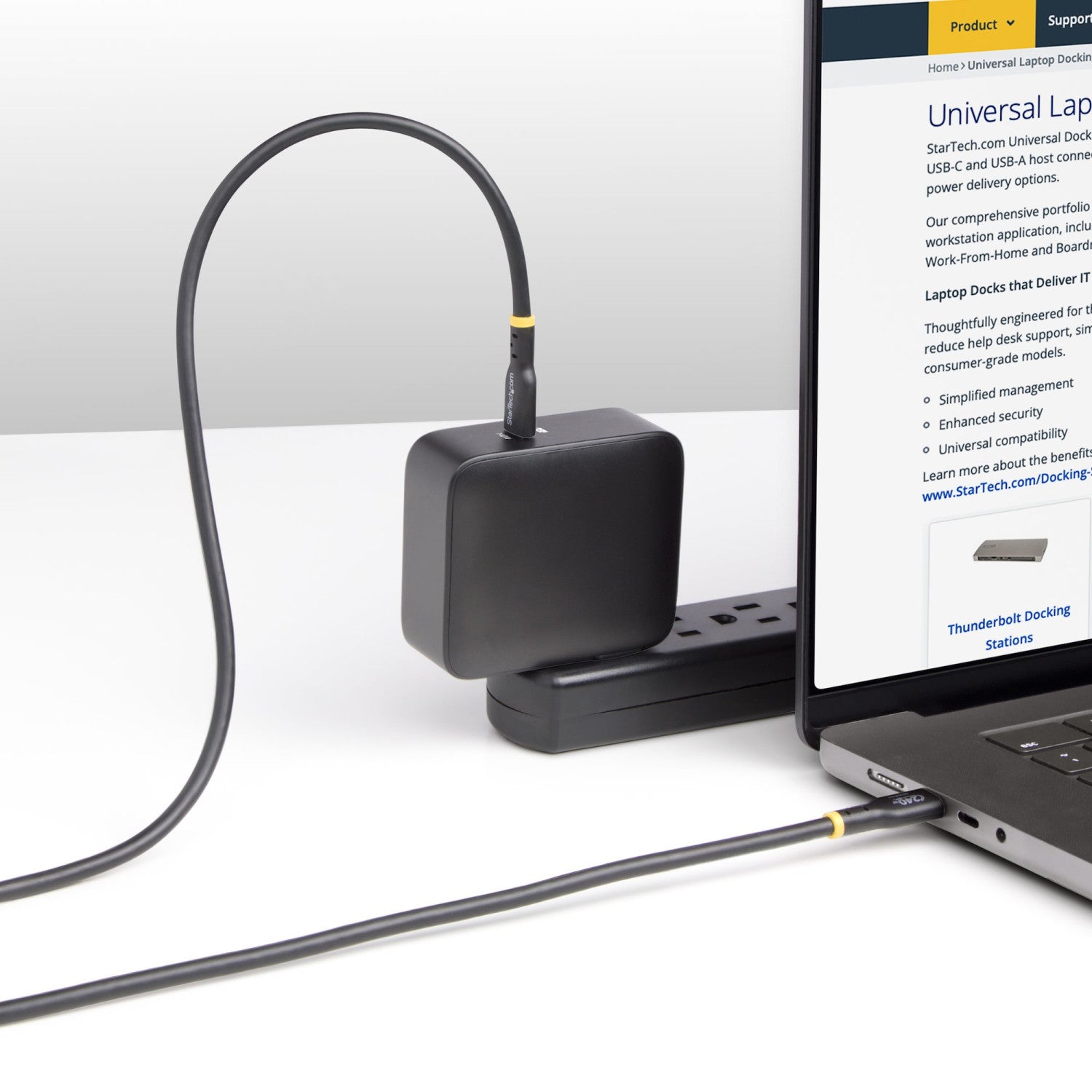 StarTech.com Cavo di Ricarica USB-C da 3m, cavo USB-C certificato USB-IF, 240W PD EPR, cavo trasferimento dati USB 2.0 Tipo-C per laptop, rivestimento in TPE, M/M