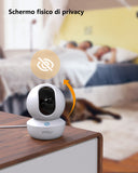 Imou RANGER RC 2K Telecamera motorizzata da interno 2K 3MP con sirena e pulsante chiamata rapida, WI-FI 6 (2,4 GHz e 5 GHz)