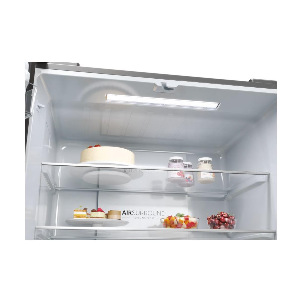 Haier Cube 83 Serie 3 Multidoor HCR3818ENMM ClasseE 467lt-Platino, Stainless steel