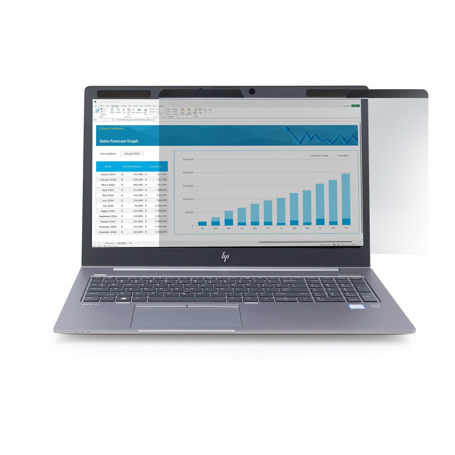 StarTech.com Filtro Privacy Magnetico per Laptop da 16" 16:10, filtro reversibile, protezione dello schermo del computer, angolo di visione 60 ( /- 30 ), schermo per luce blu, TAA