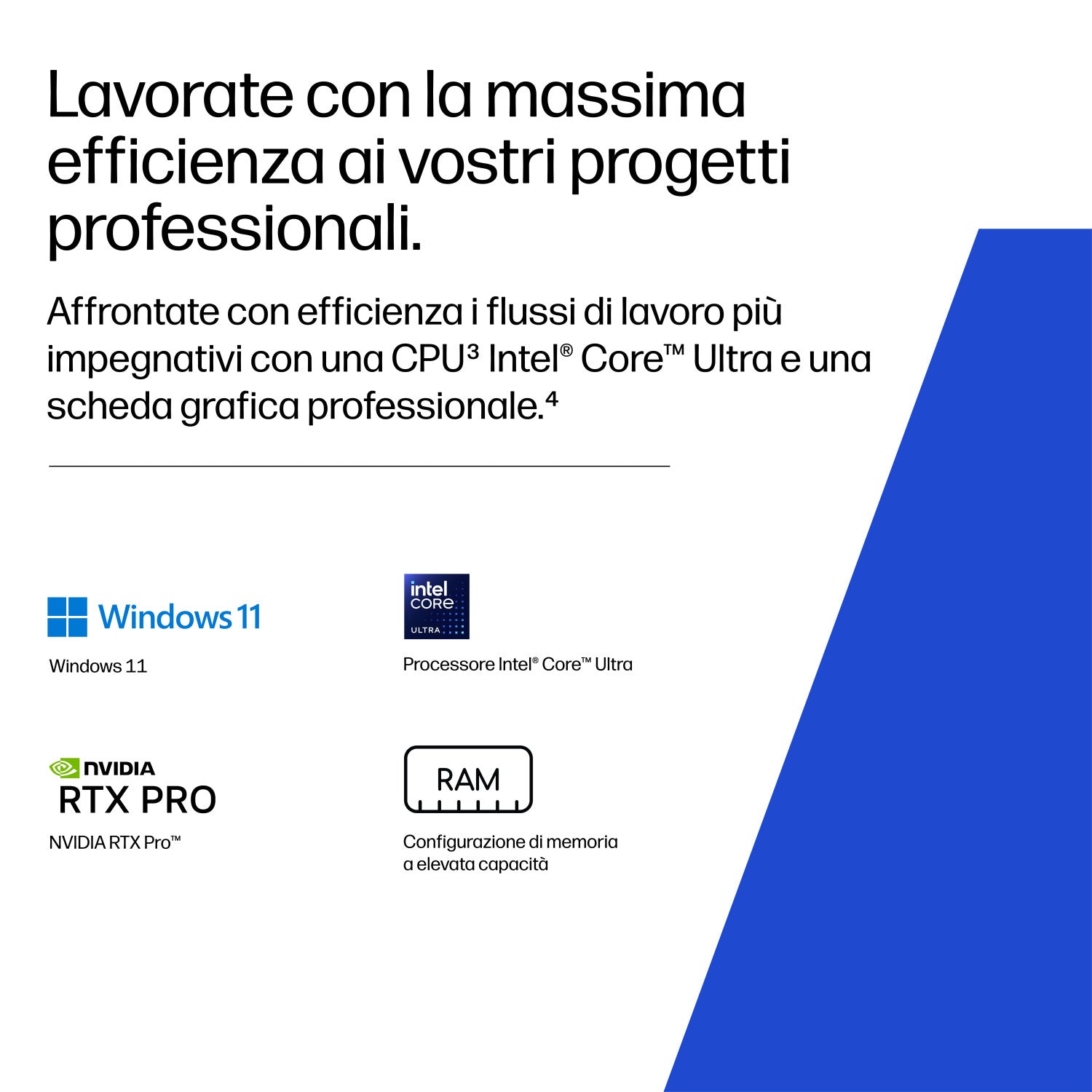 HP DK1L4ET laptop Copilot PC Intel Core Ultra 7 356H 40,6 cm (16") WUXGA 24 GB DDR5-SDRAM 1 TB SSD NVIDIA RTX PRO 1000 Blackwell Wi-Fi 6E (802.11ax) Windows 11 Pro AI Workstation, AI PC Argento