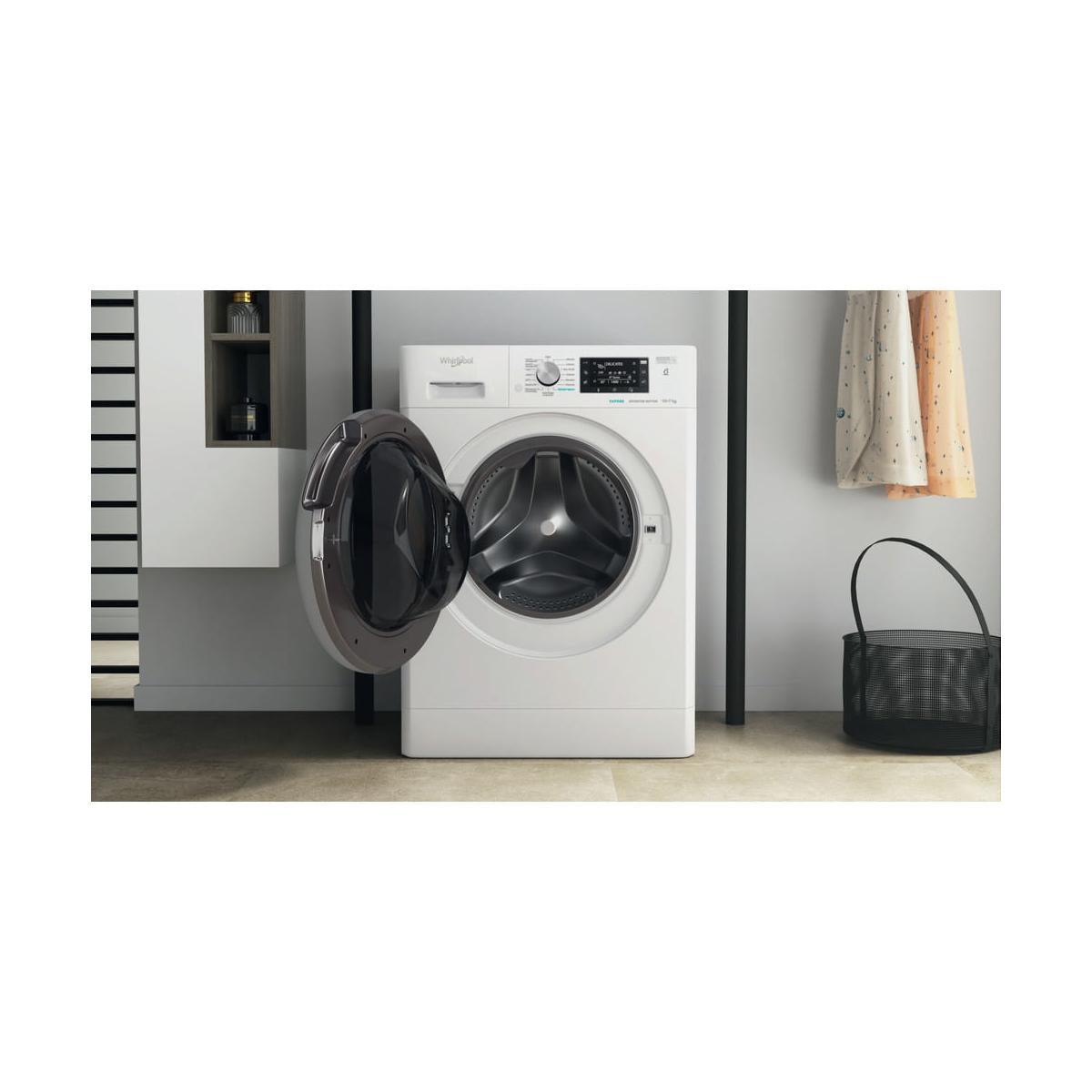 Lavasciuga Whirlpool FFWDD 107625 WBS IT Libera Installazione Caricamento Frontale Bianco Classe E