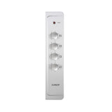 Candy CLE64KX fornello elettrico Acciaio inox Da incasso 58 cm Piastra sigillata 4 Fornelli