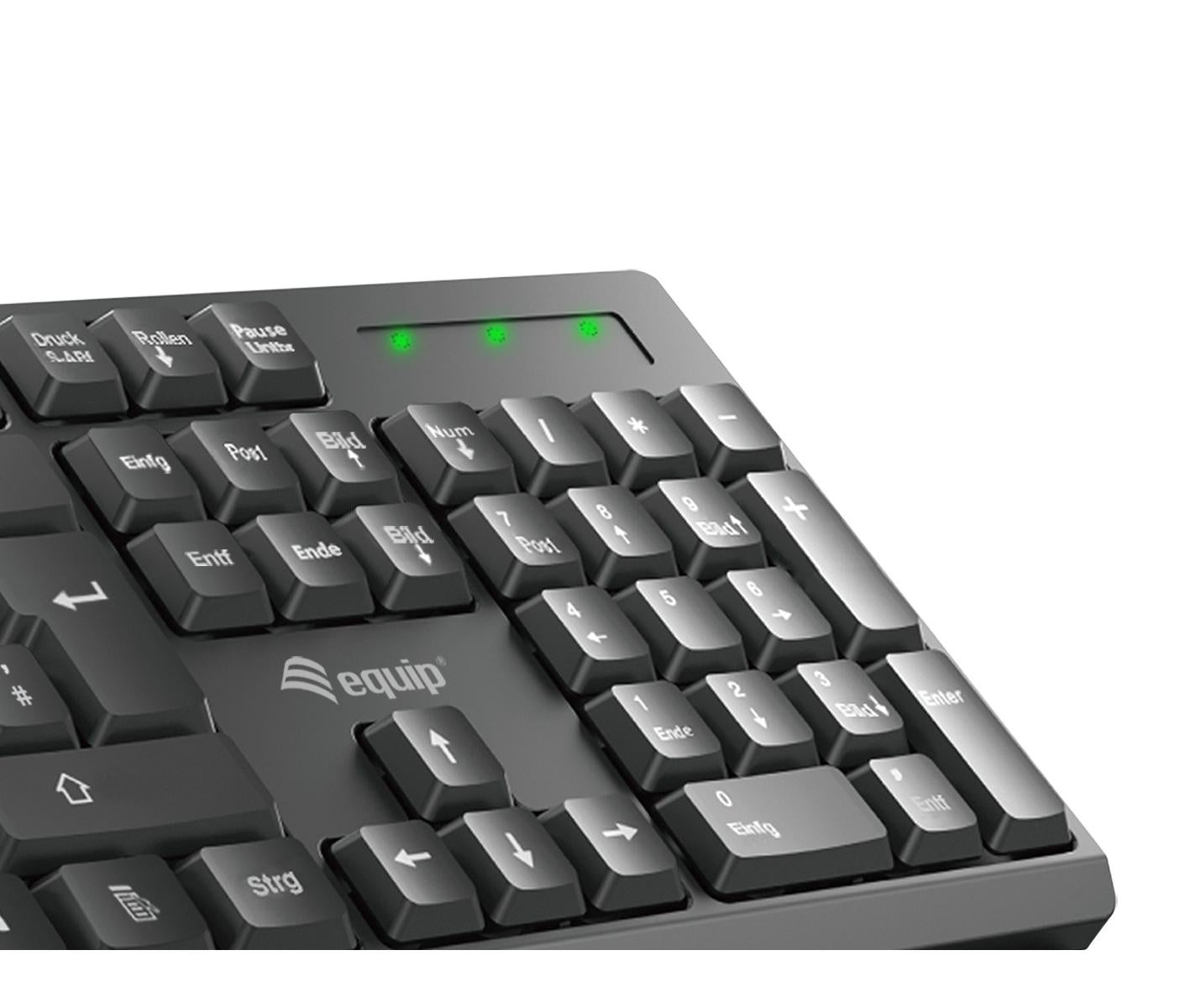 Equip 245223 tastiera Mouse incluso RF Wireless QWERTY Italiano Nero