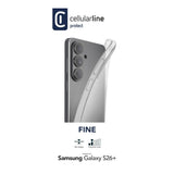 Cellularline Fine - Galaxy S26 Cover in gomma morbida ultra sottile e trasparente