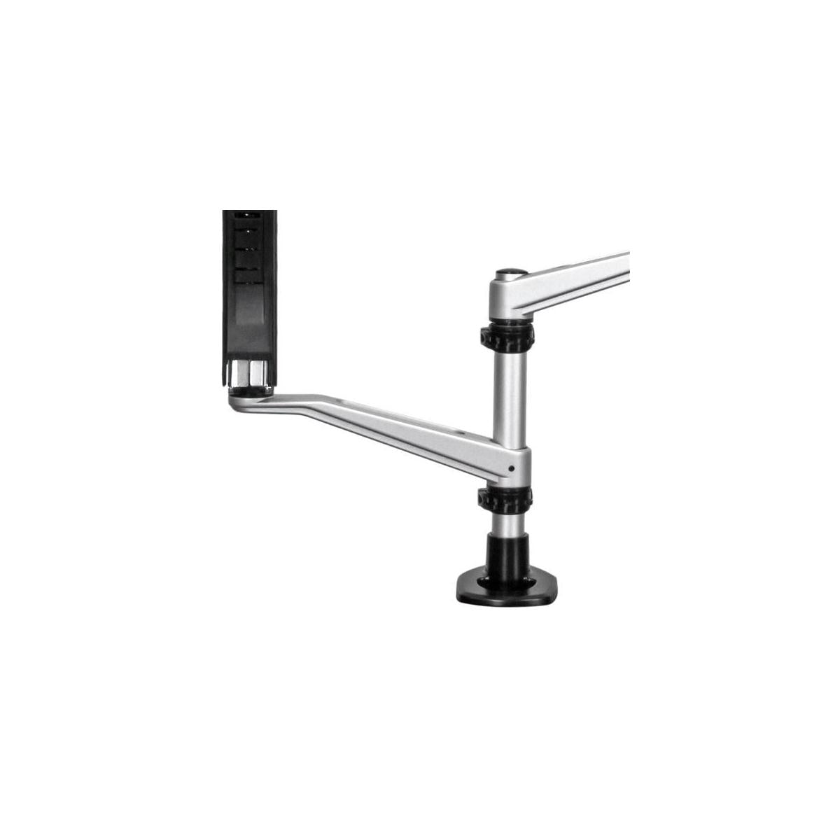 StarTech.com ARMDUAL30 supporto da tavolo per Tv a schermo piatto 76,2 cm (30") Nero, Argento Scrivania