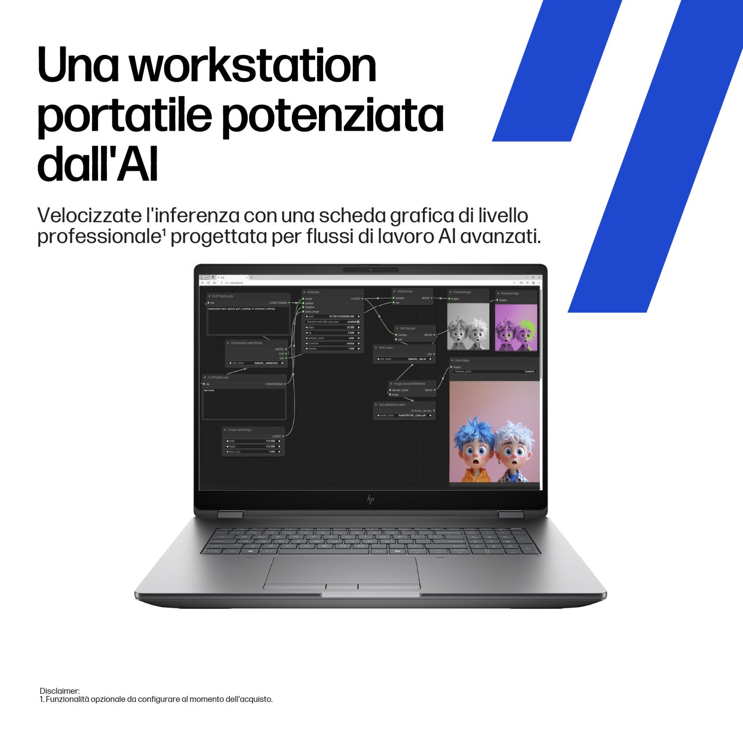 HP ZBook Fury G1i 18 inch Mobile Workstation PC Wolf Pro Security Edition - Data Science Intel Core Ultra 7 255HX 45,7 cm (18") WQXGA 32 GB DDR5-SDRAM NVIDIA RTX PRO 2000 Blackwell Wi-Fi 7 (802.11be) Windows 11 Pro AI Workstation, AI PC